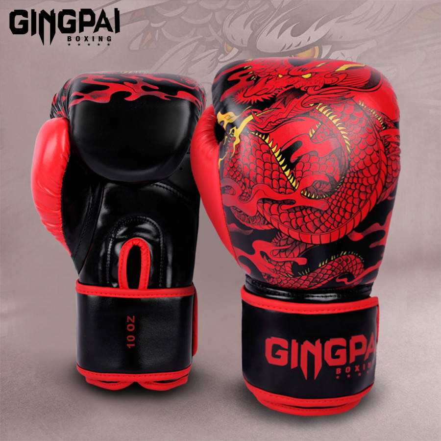Boxing Glove Set - 10/12/14oz boks eldiveni Profesyonel Yetişkin Sanda