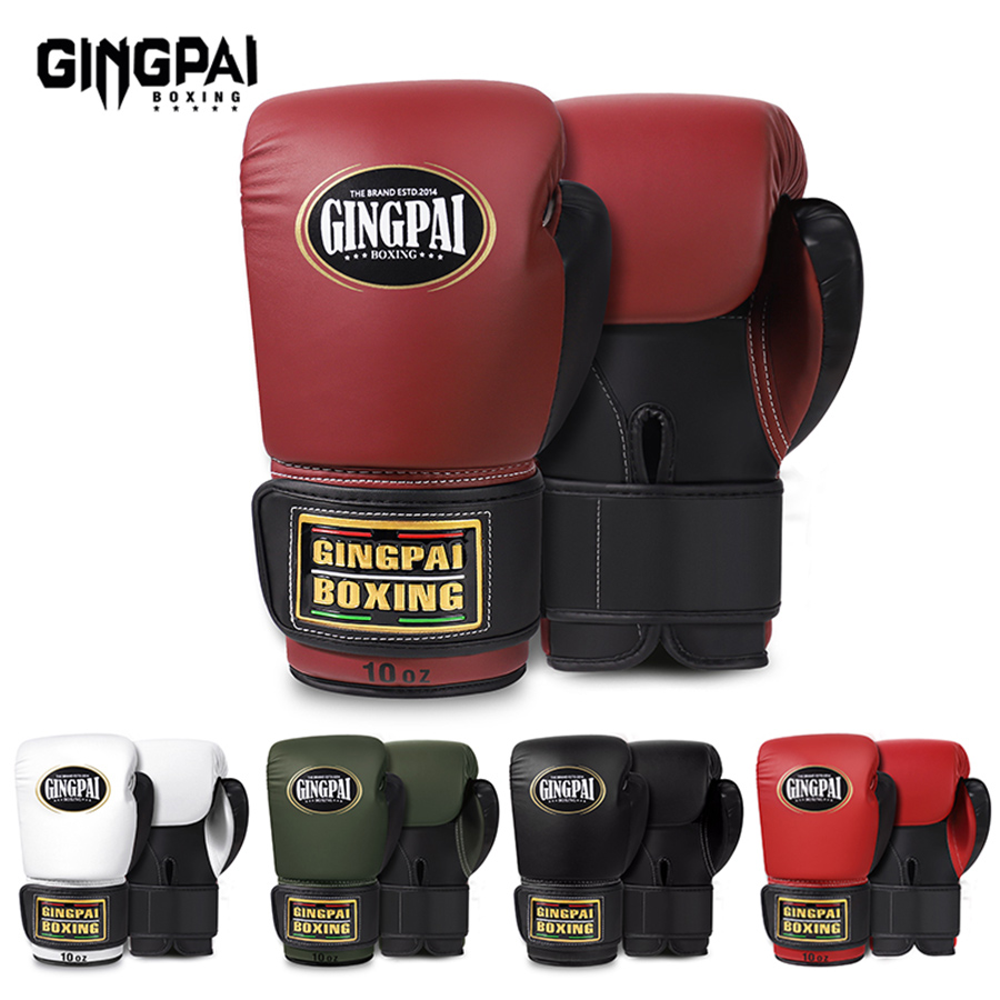 Boxing Glove Set - 6/8/10/12/14/16oz boks eldiveni profesyonel Muay Thai