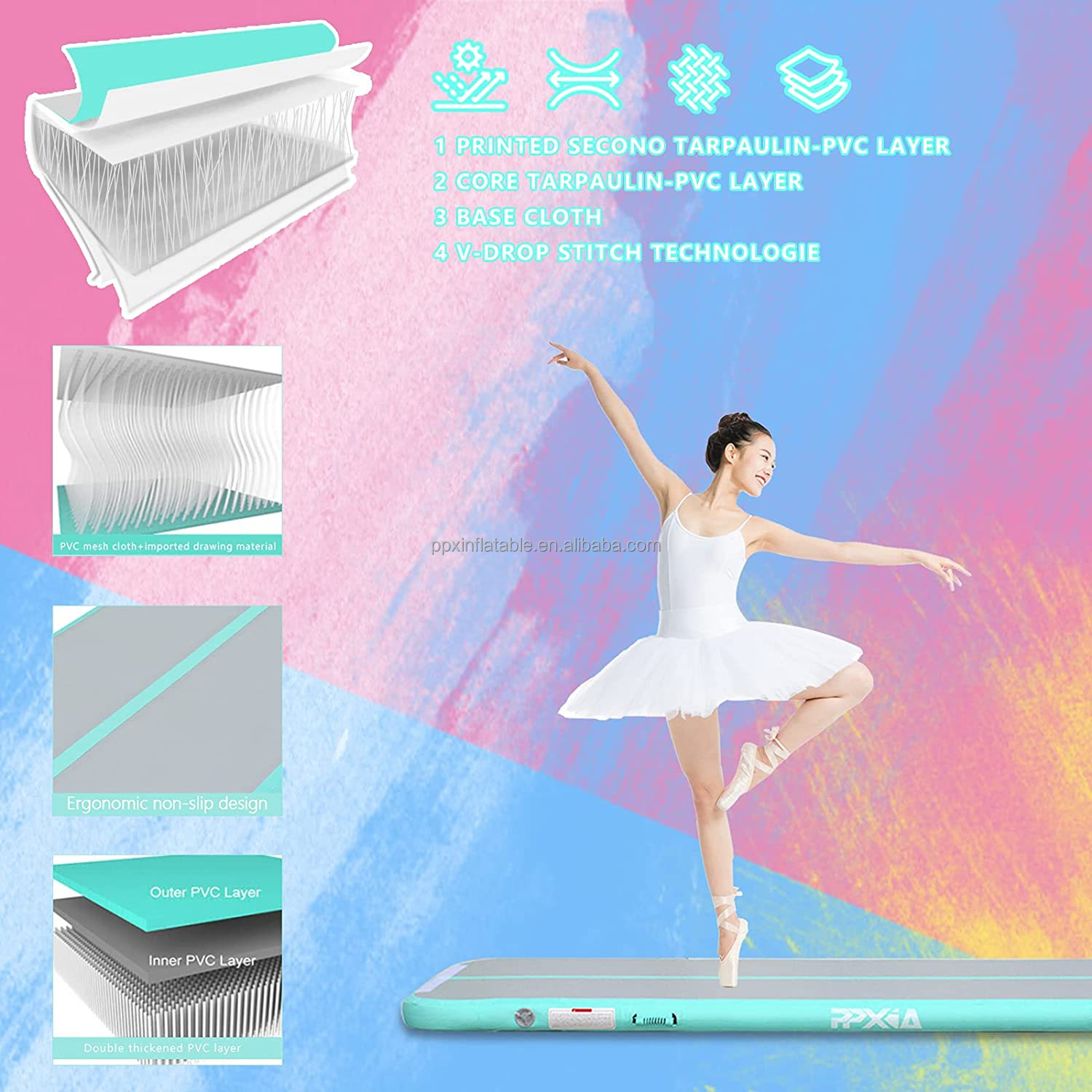 Toptan 3m Tumbling Airtrack Ji - Gymnastics Beam Floor incelemesi ve fiyatı
