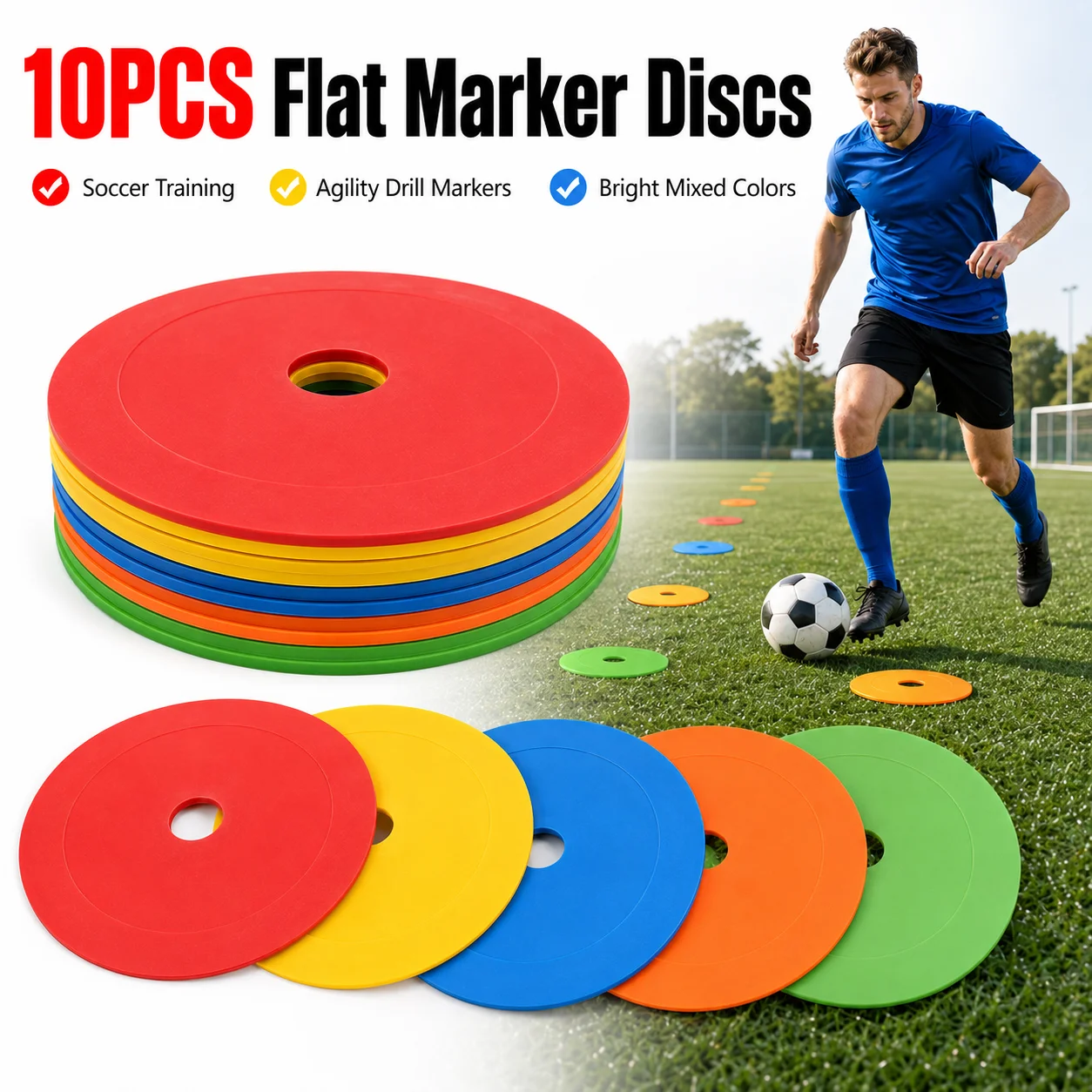 10 adet TPE futbol eğitim işar - Football Training Cone incelemesi ve fiyatı