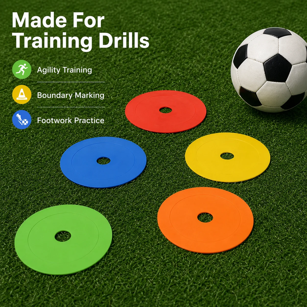 10 adet TPE futbol eğitim işar - Football Training Cone incelemesi ve fiyatı
